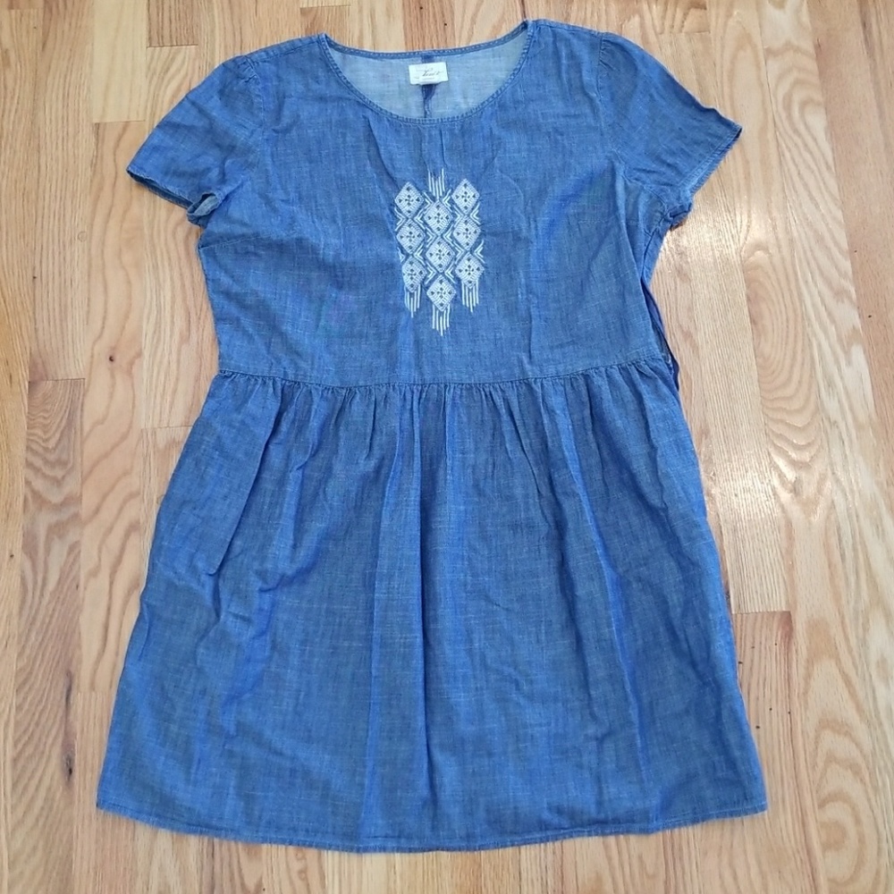🐰Price Drop! Levi Embroidered Denim Dress🐰